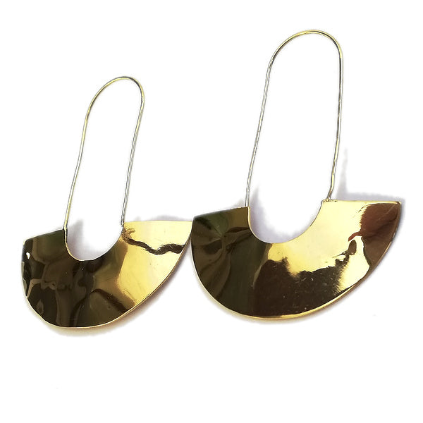 ORECCHINI etnici SNEHA in ottone senza pietra | ORECCHINI etnici in ottone | ilmondodiwit.com