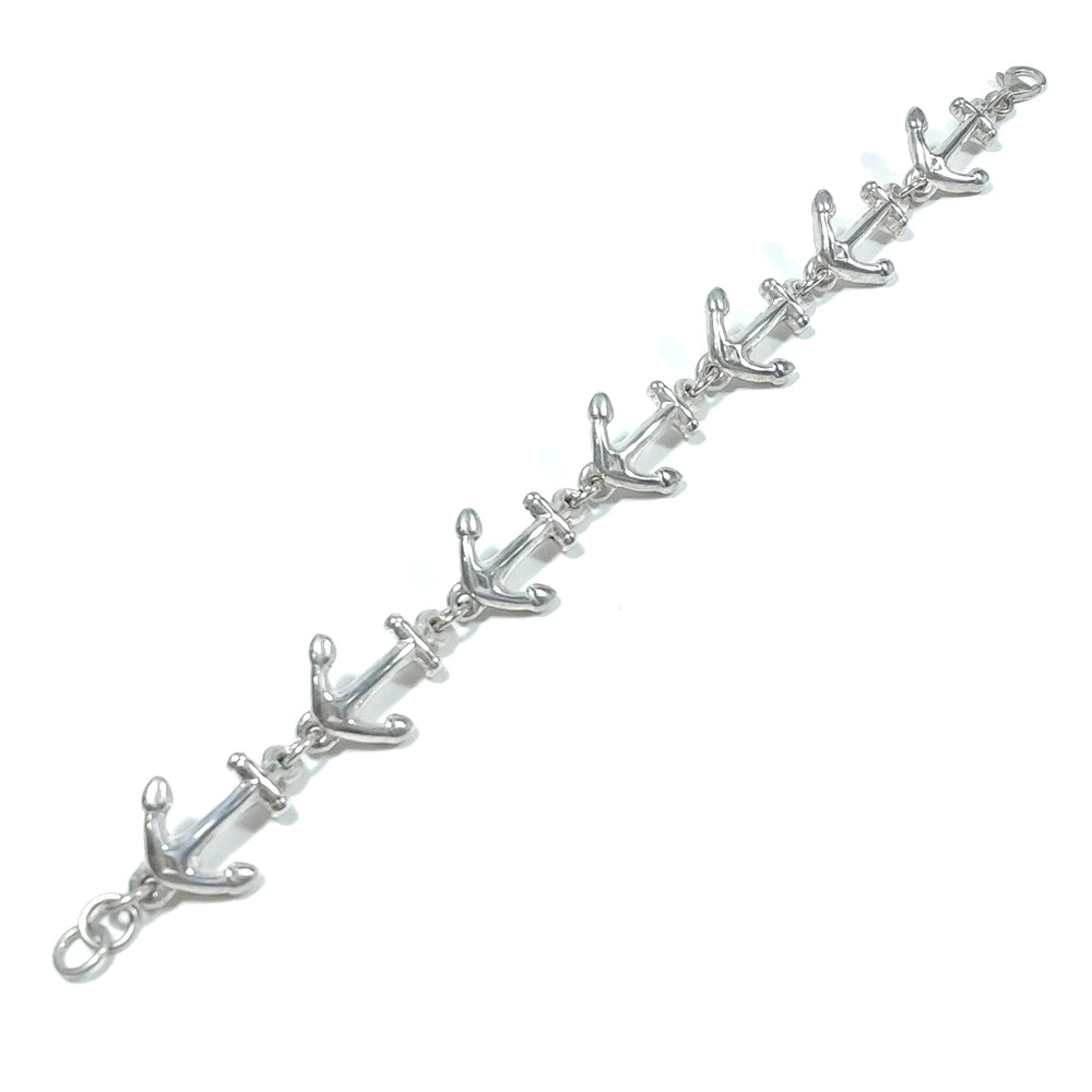 Bracciale d'argento in argento 925 Bracciale artigianale | ANCORA