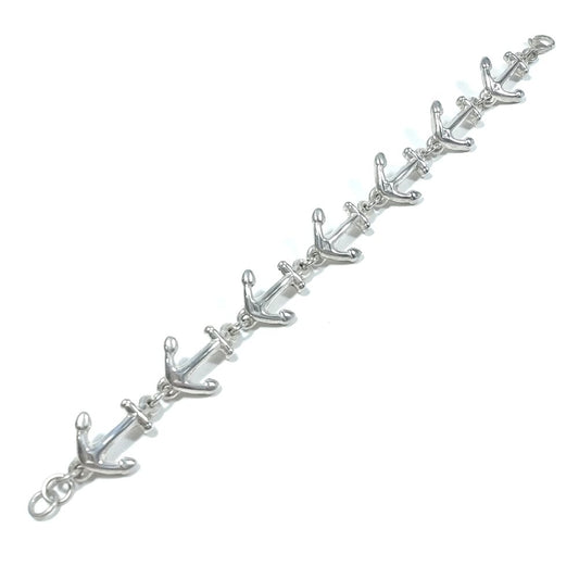 Bracciale d'argento in argento 925 Bracciale artigianale | ANCORA