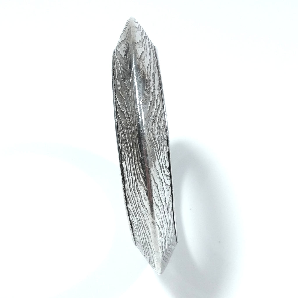 Bracciale etnico rigido in argento 925