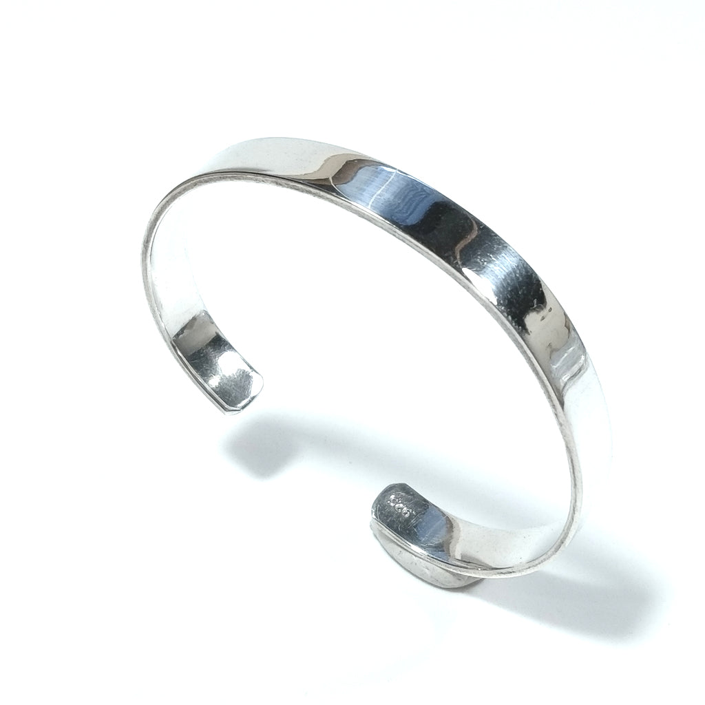 Bracciale rigido d'argento in argento 925 Bracciale artigianale | Bracciale Schiava