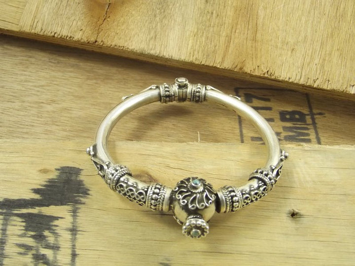 BRACELET band with filigree - EMERALD