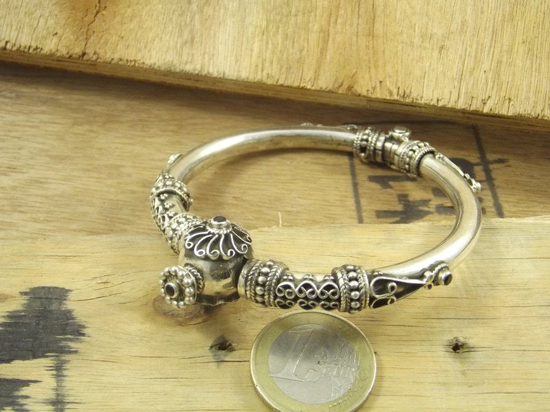 BRACELET band with filigree and garnet - PAPDA