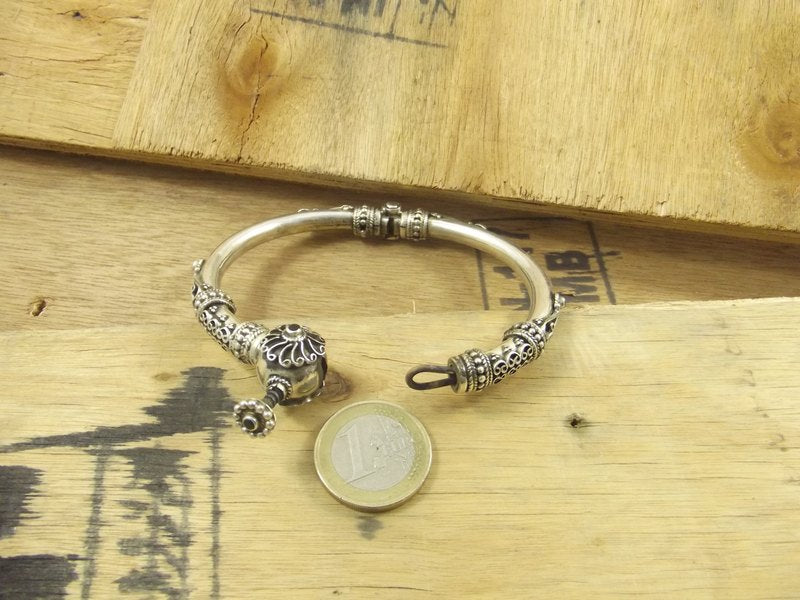 BRACELET band with filigree and garnet - PAPDA