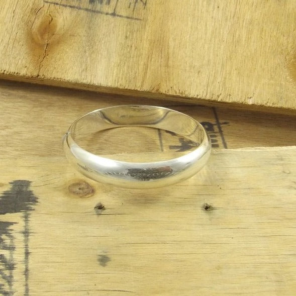 BRACCIALE argento a fascia bombata II