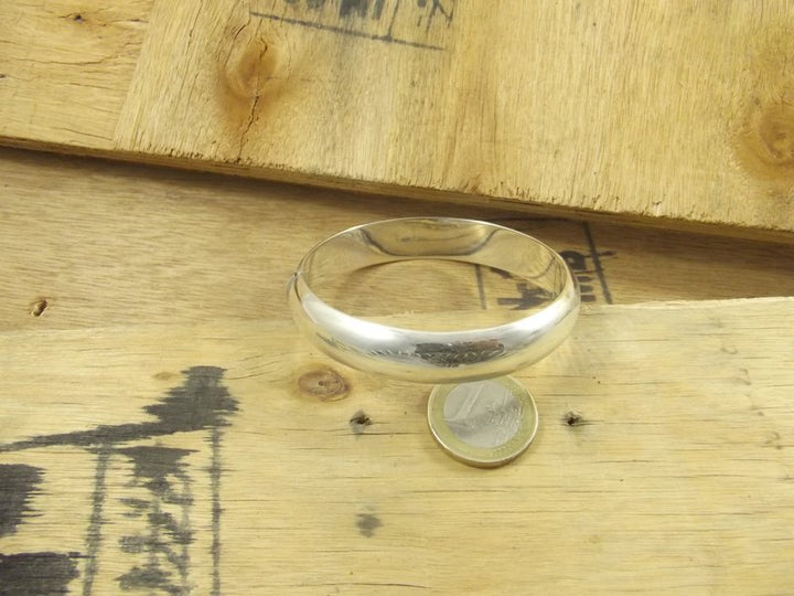 BRACELET in 925 silver with rounded band II - SAKTI