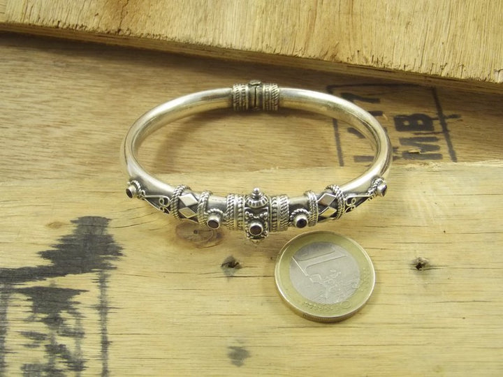 BRACELET band with filigree - GARNET