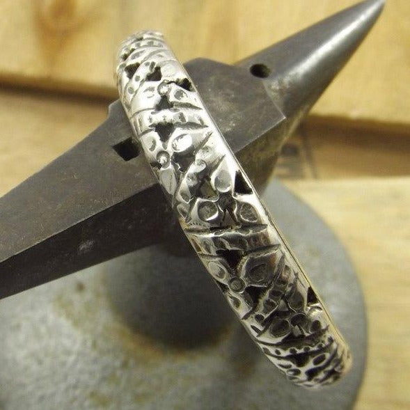 BRACCIALE TRAFORO argento etnico V