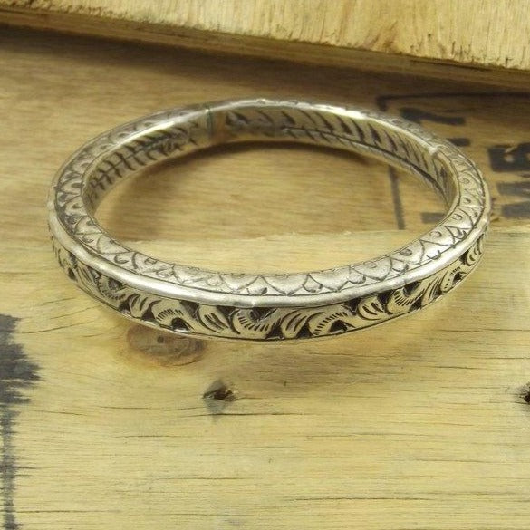 BRACCIALE TRAFORO argento etnico