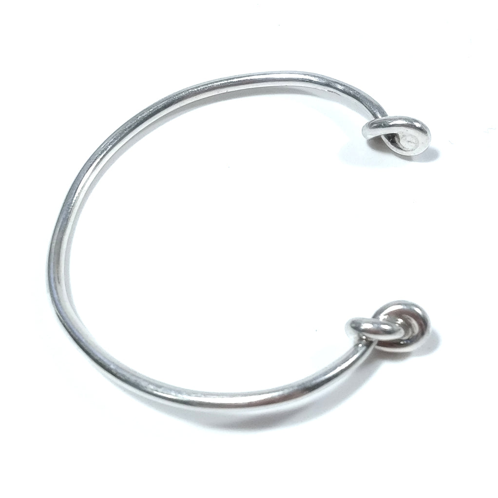 Bracciale rigido d'argento in argento 925 Bracciale artigianale | GIOIELLI IN ARGENTO