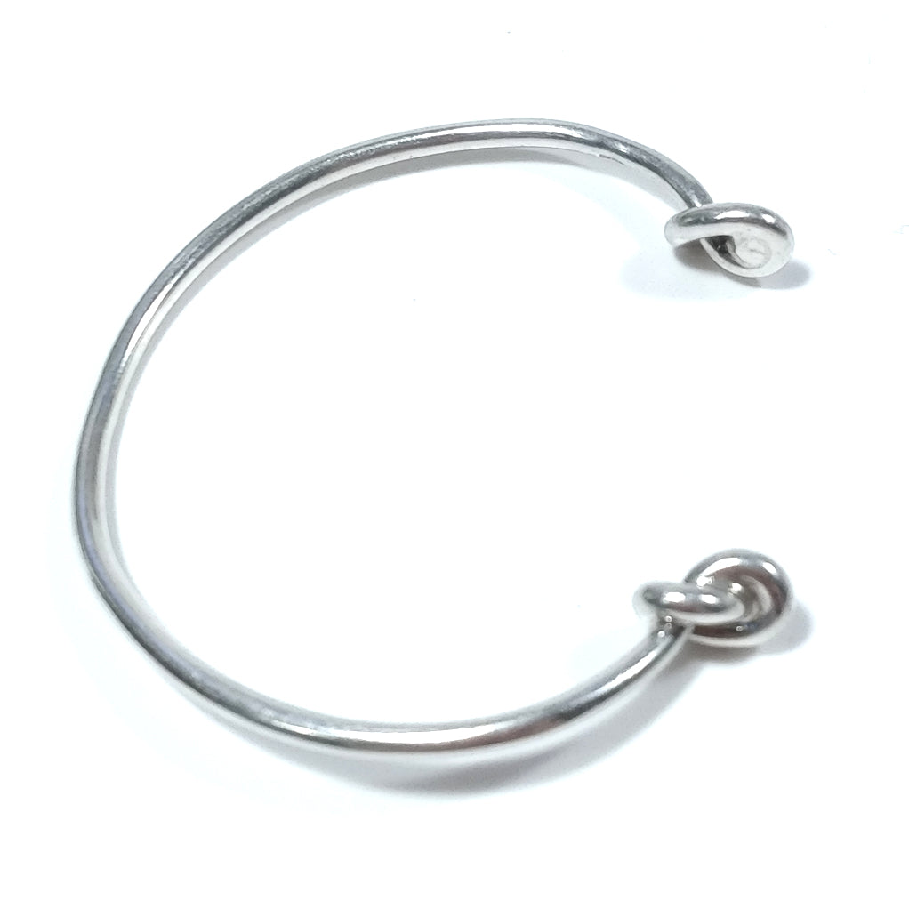 Bracciale rigido d'argento in argento 925 Bracciale artigianale | GIOIELLI IN ARGENTO