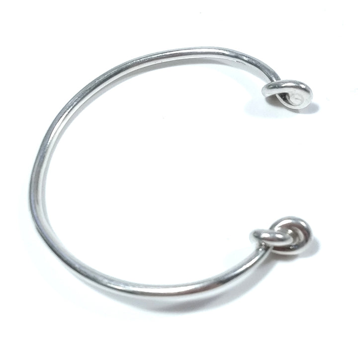 Bracciale rigido d'argento in argento 925 Bracciale artigianale | GIOIELLI IN ARGENTO