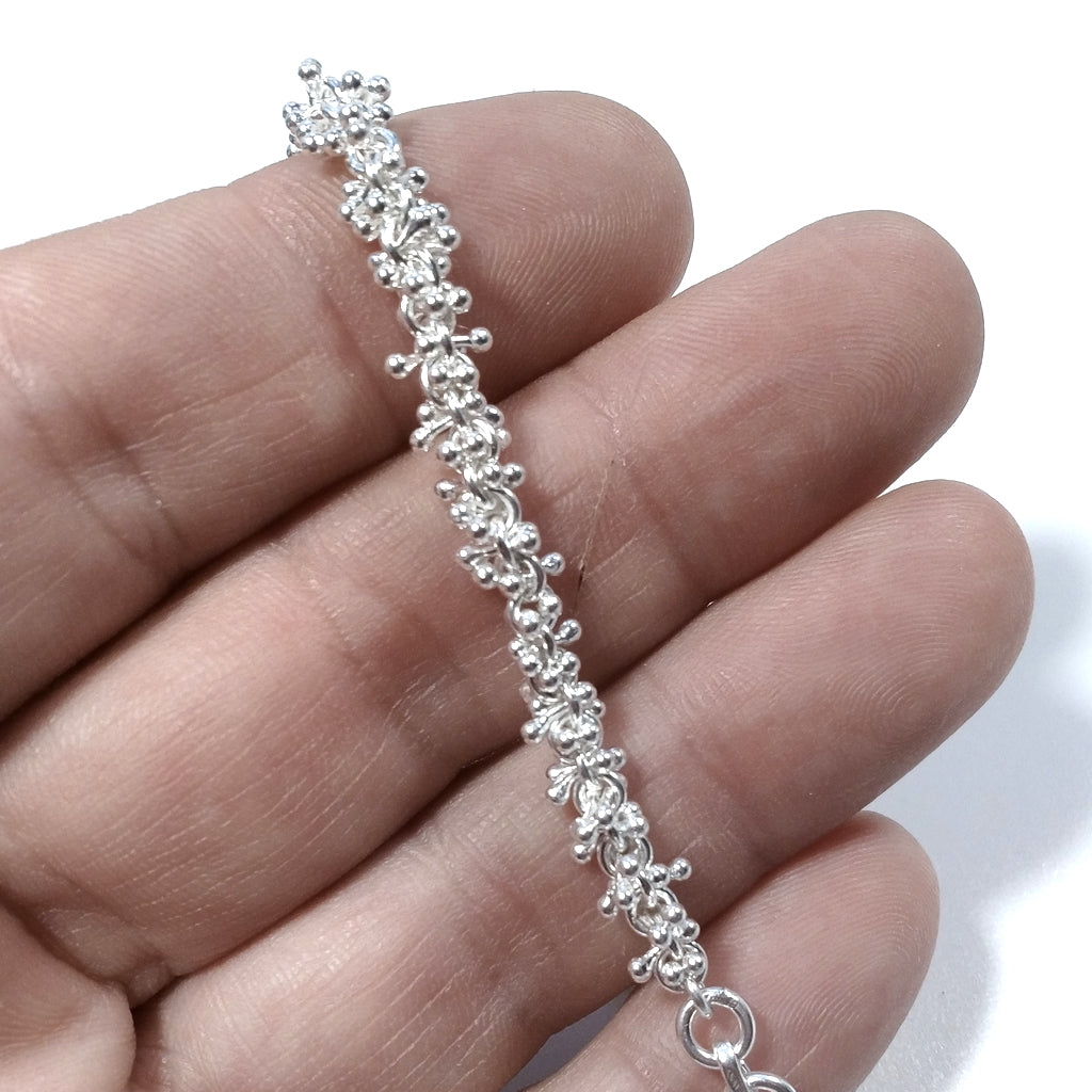 Bracciale artigianale in argento 925 - DIANA