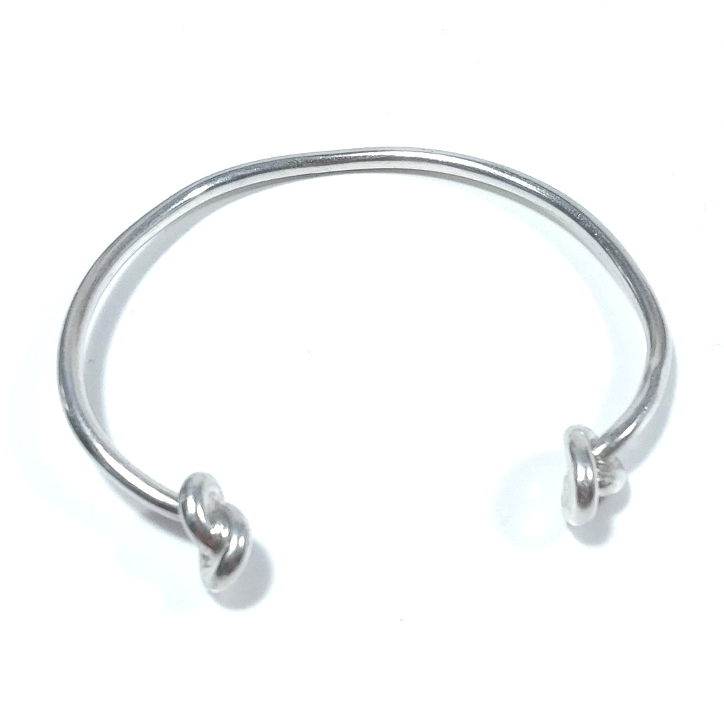 Bracciale rigido d'argento in argento 925 Bracciale artigianale | GIOIELLI IN ARGENTO