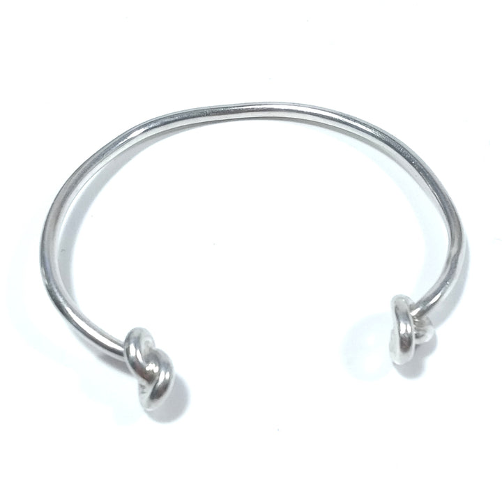 Bracciale rigido d'argento in argento 925 Bracciale artigianale | GIOIELLI IN ARGENTO