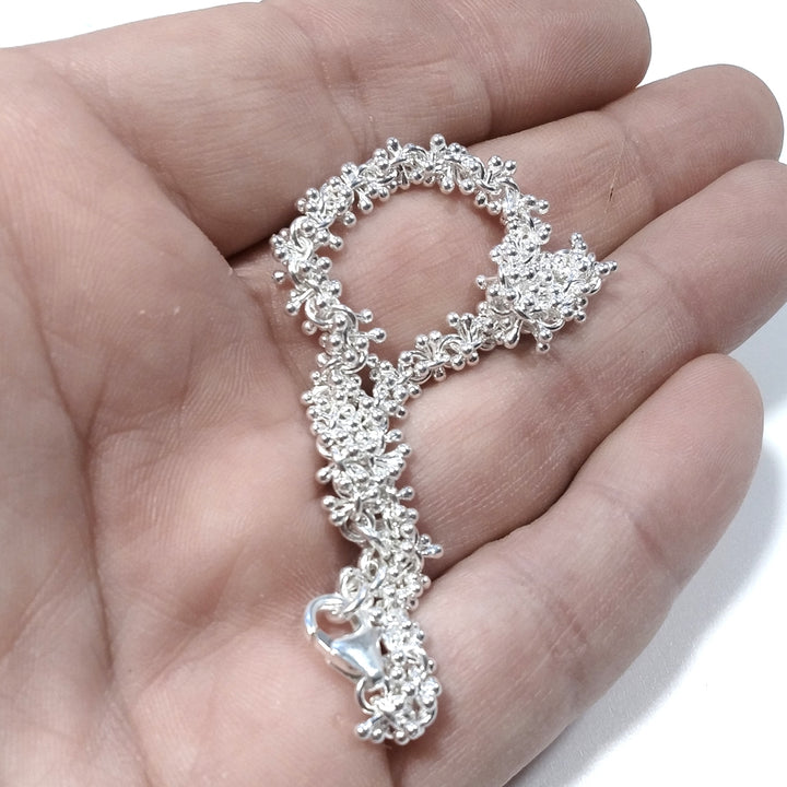 Bracciale artigianale in argento 925 - DIANA