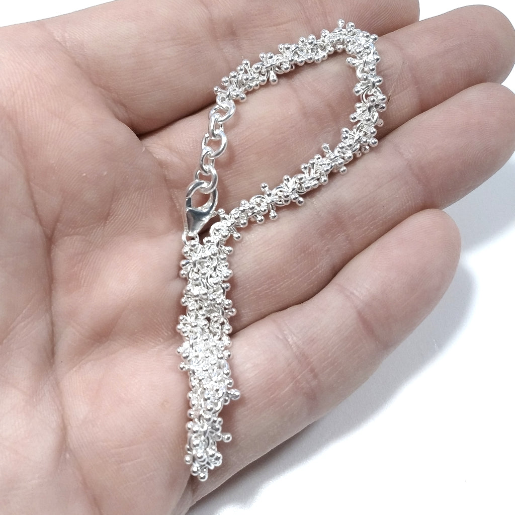Bracciale artigianale in argento 925 - DIANA