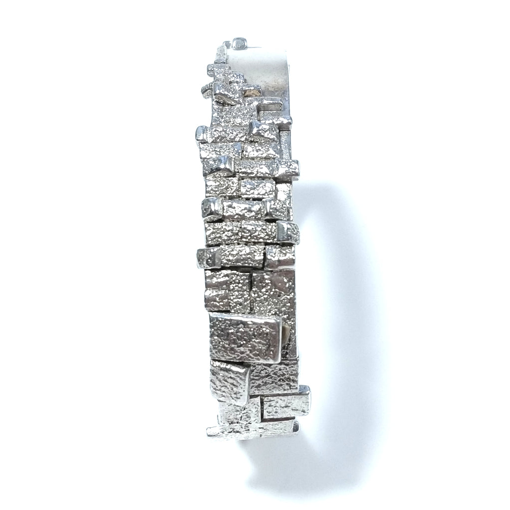 Bracciale rigido d'argento in argento 925 Bracciale artigianale | Bracciale Schiava