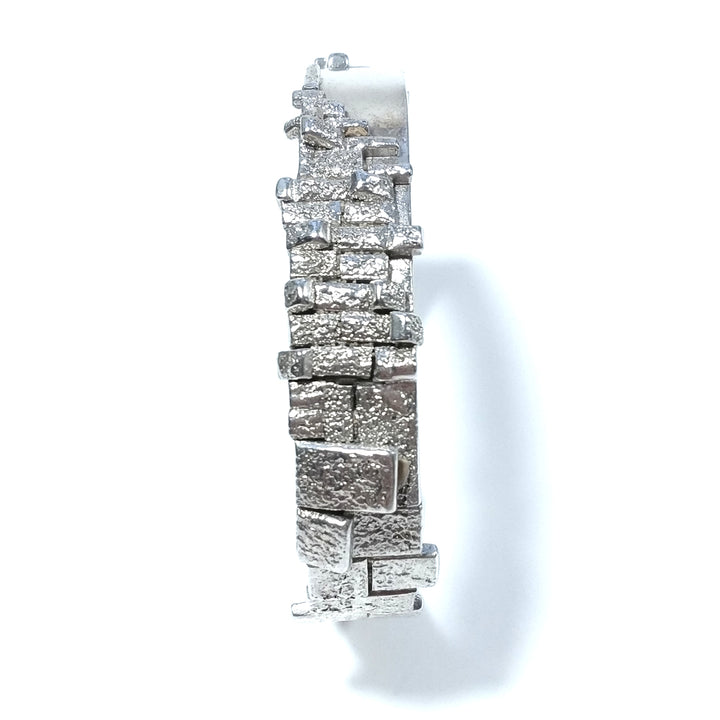 Bracciale rigido d'argento in argento 925 Bracciale artigianale | Bracciale Schiava