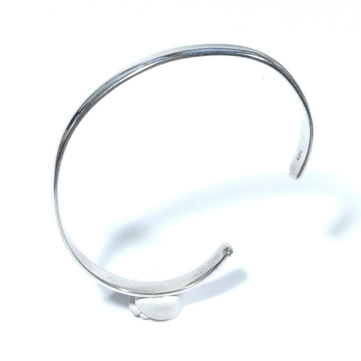 Bracciale rigido d'argento in argento 925 Bracciale artigianale | Bracciale Schiava