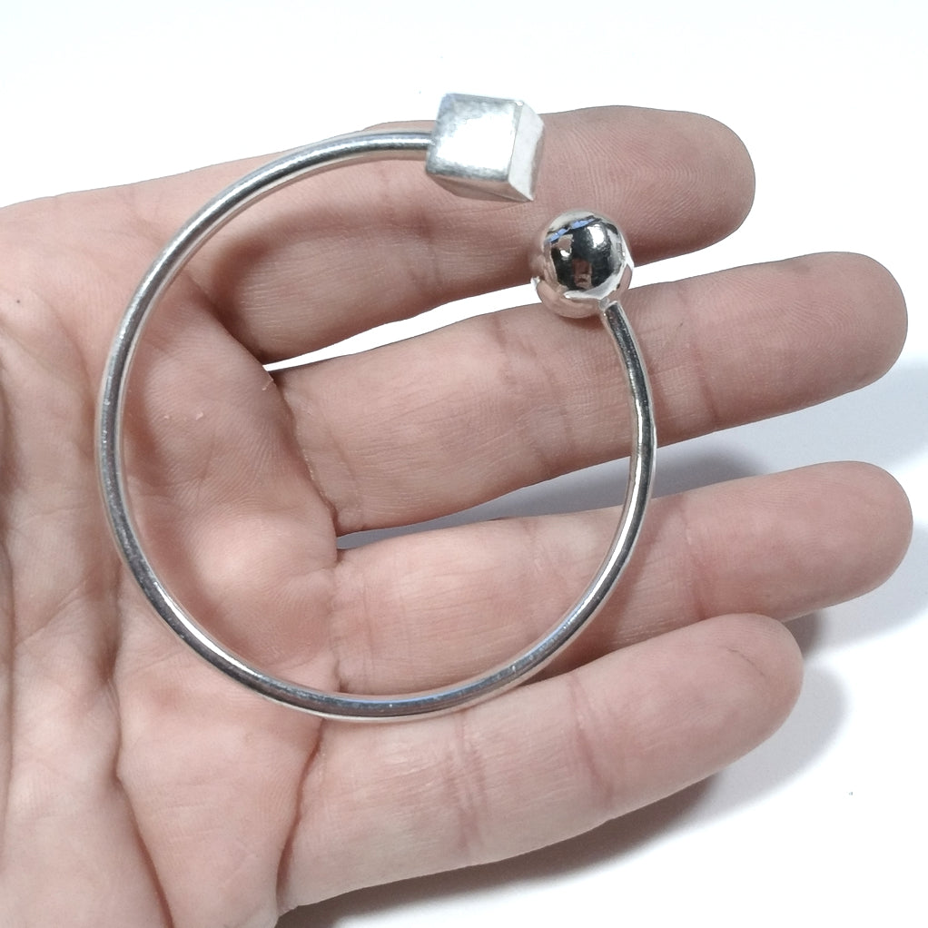 Bracciale rigido d'argento in argento 925 Bracciale artigianale | GIOIELLI IN ARGENTO
