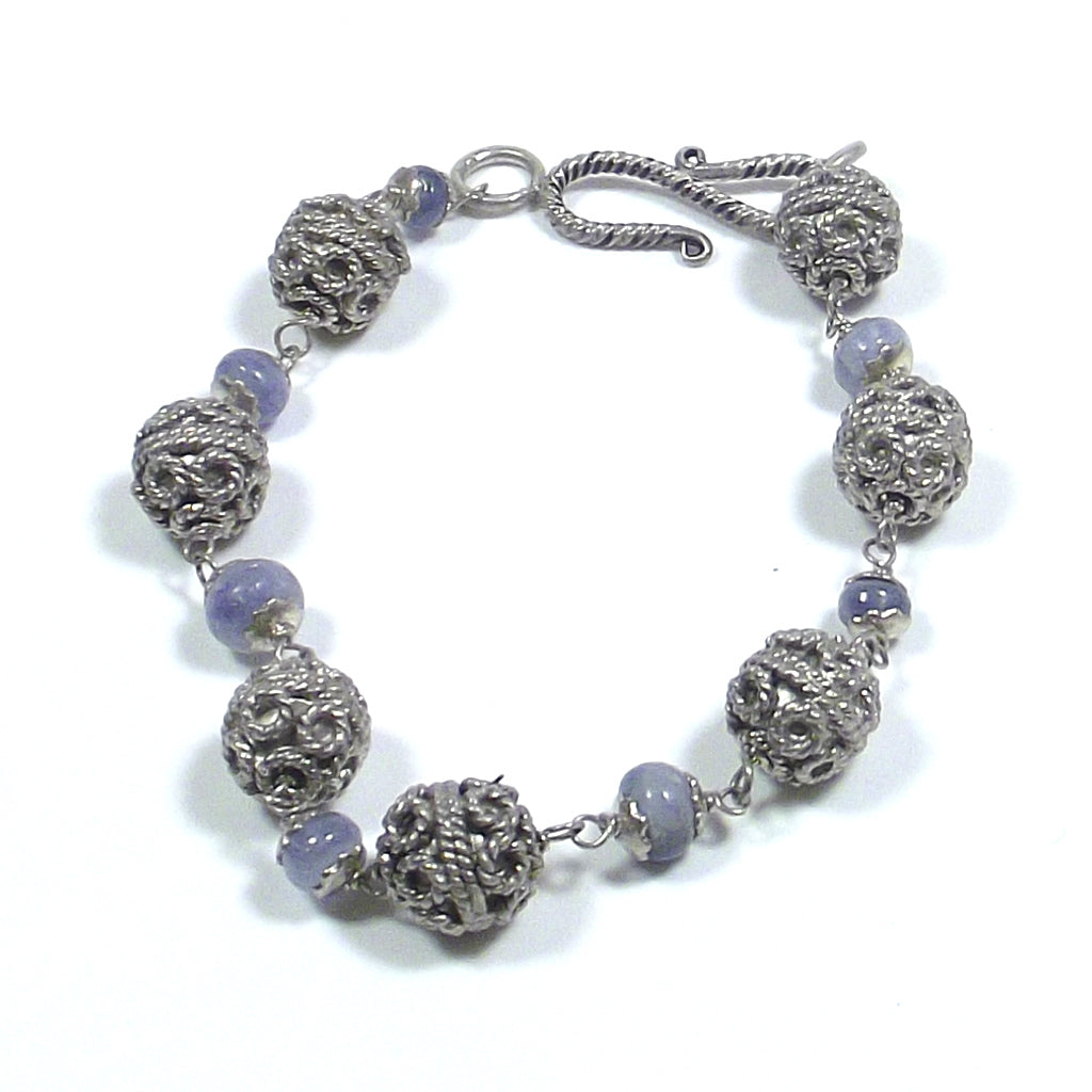 ETHNIC | Bracelet with SAPPHIRE in 925 silver | STONES JEWELRY
