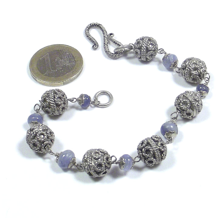 ETHNIC | Bracelet with SAPPHIRE in 925 silver | STONES JEWELRY