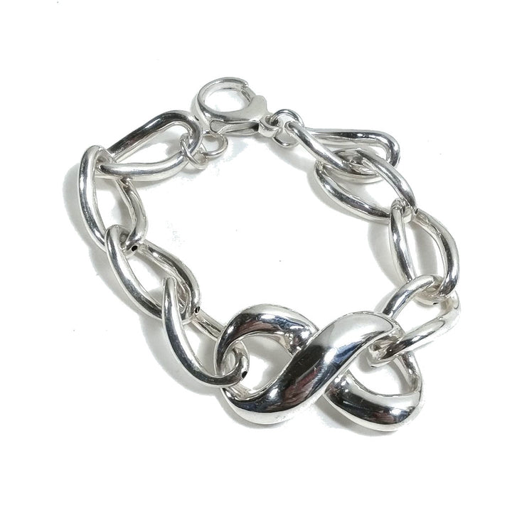 Bracciale d'argento in argento 925 Bracciale INFINITO | GIOIELLI IN ARGENTO