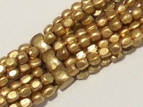 Naga ethnic bracelet in faceted brass