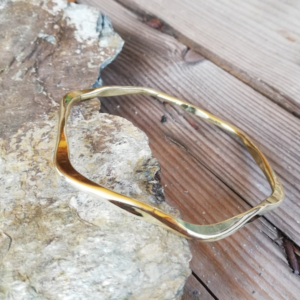 Bracciale NARSHIMHA in ottone Bracciale artigianale | BRACCIALE rigido