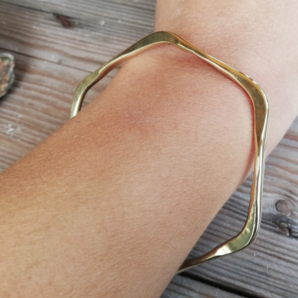 Bracciale NARSHIMHA in ottone Bracciale artigianale | BRACCIALE rigido