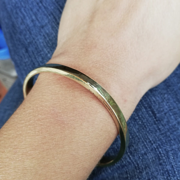 Bracciale NIPPU in ottone Bracciale artigianale | BRACCIALE rigido