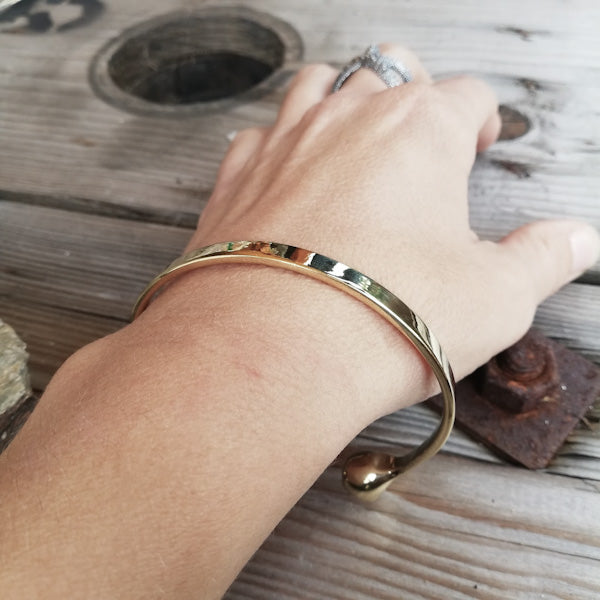 Bracciale ODOTI in ottone Bracciale artigianale | BRACCIALE rigido