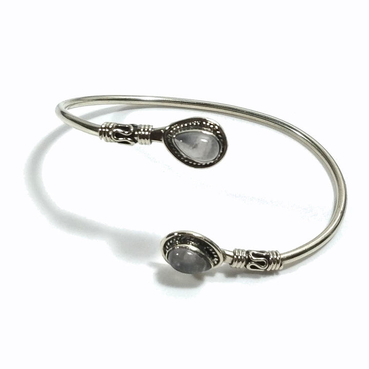 Bracciale artigianale in ottone con pietra - SEMALPURA