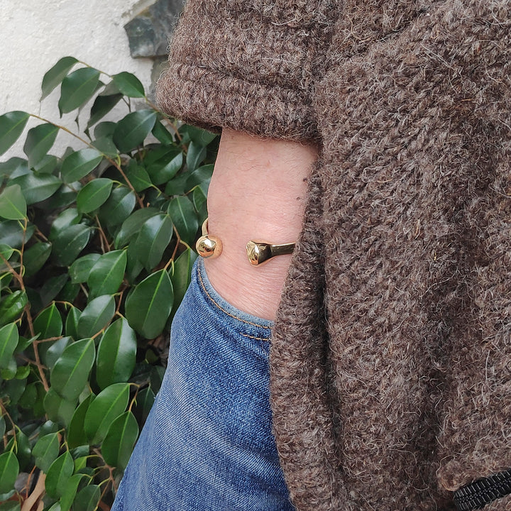 Bracciale ODOTI in ottone Bracciale artigianale | BRACCIALE rigido