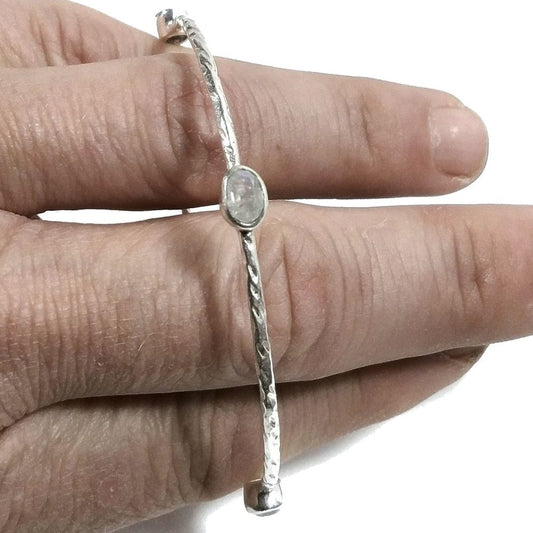 Bracciale in argento 925 Bracciale con PIETRA DI LUNA | GIOIELLI IN ARGENTO