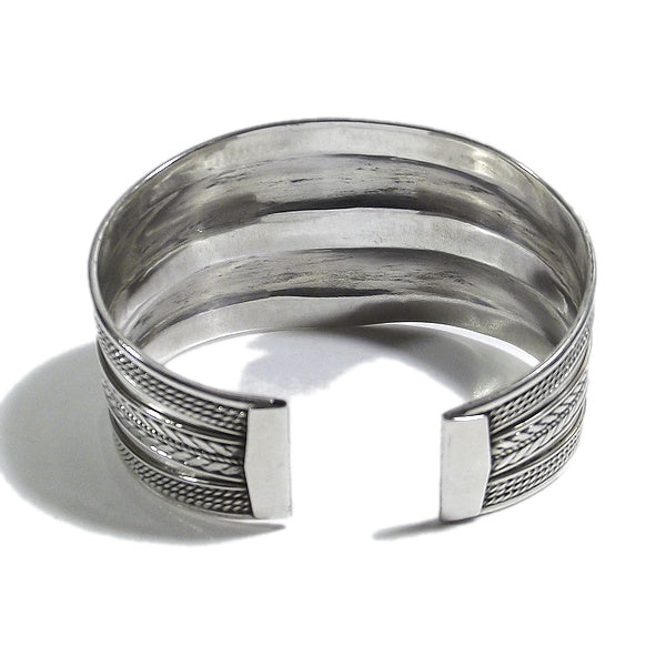 Bracciale etnico HINAL in argento da UOMO o DONNA - rigido | Gioielli da Uomo