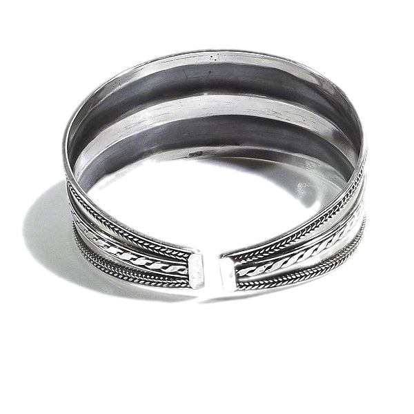 Bracciale etnico NEESH in argento da UOMO o DONNA - rigido | Gioielli da Uomo