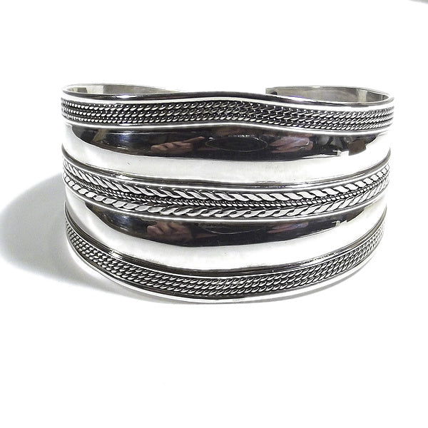 Bracciale etnico HINAL in argento da UOMO o DONNA - rigido | Gioielli da Uomo