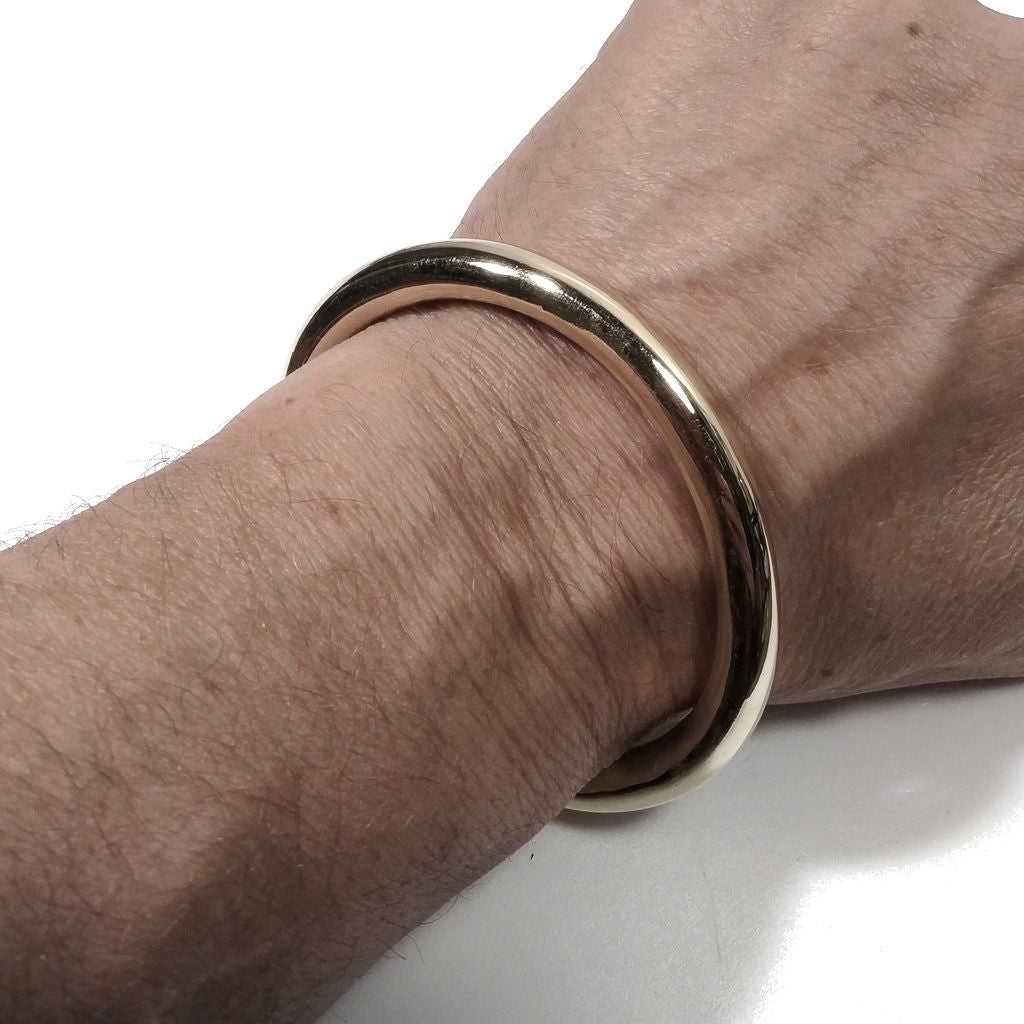 Bracciale d'argento in ottone Bracciale artigianale | BRACCIALE rigido
