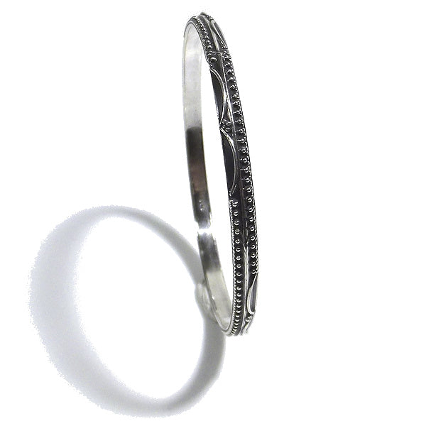 Bracciale etnico LETTI a cerchio in argento - rigido | Gioielli etnici ilmondodiwit.com