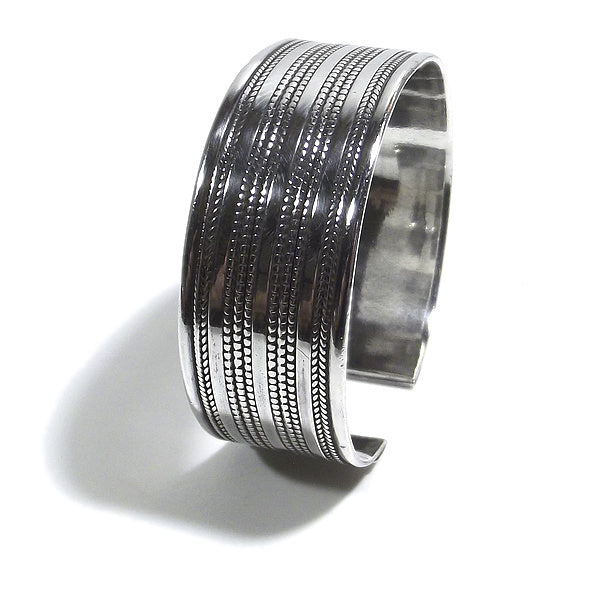 Bracciale etnico AIDA in argento da UOMO o DONNA - rigido | Gioielli da Uomo