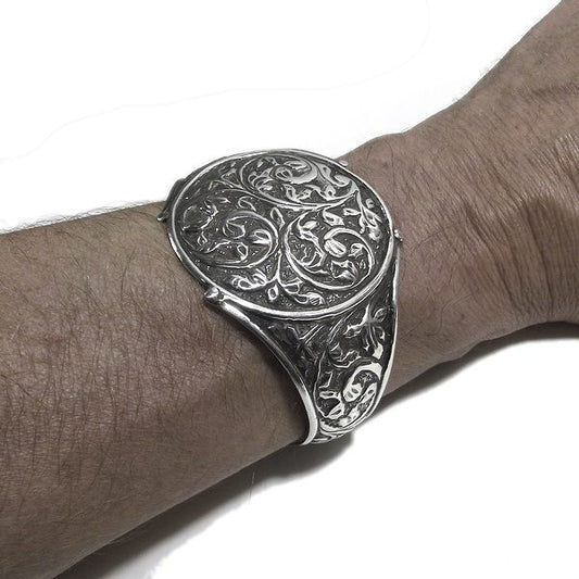 Bracciale etnico PRATUL in argento da UOMO o DONNA - rigido | Gioielli da Uomo
