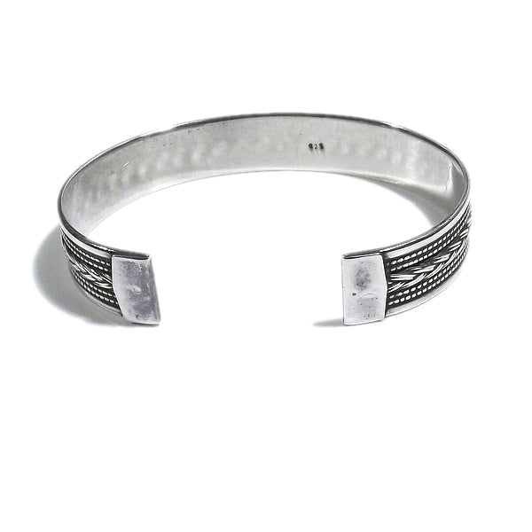 Bracciale etnico ALVIS in argento da UOMO o DONNA - rigido | Gioielli da Uomo