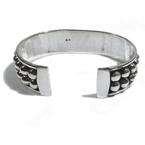 Bracciale etnico PINAL in argento da UOMO o DONNA - rigido | Gioielli da Uomo