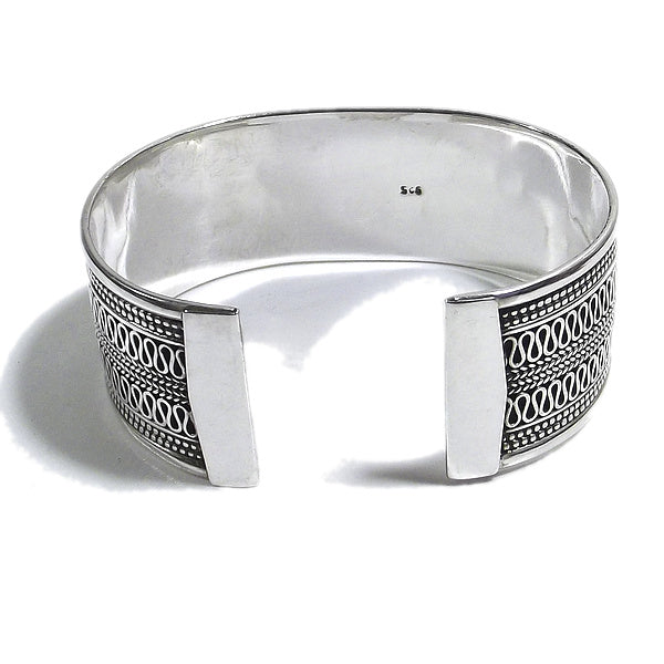 Bracciale etnico TITO in argento da UOMO o DONNA - rigido | Gioielli da Uomo