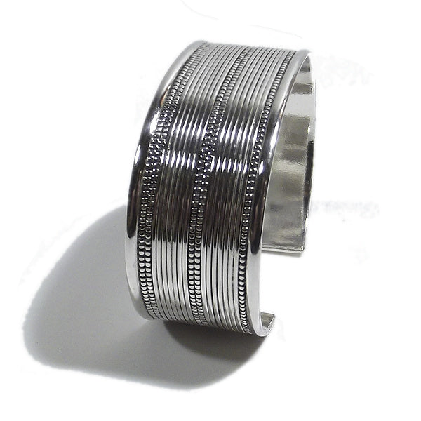 Bracciale etnico OTTAVIO in argento da UOMO o DONNA - rigido | Gioielli da Uomo