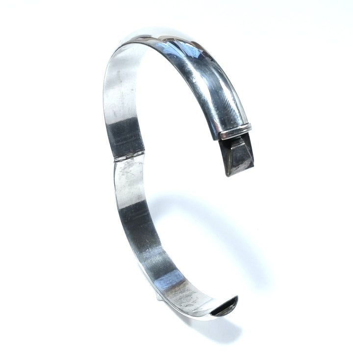 Bracciale artigianale rigido in argento 925 - MAURICE