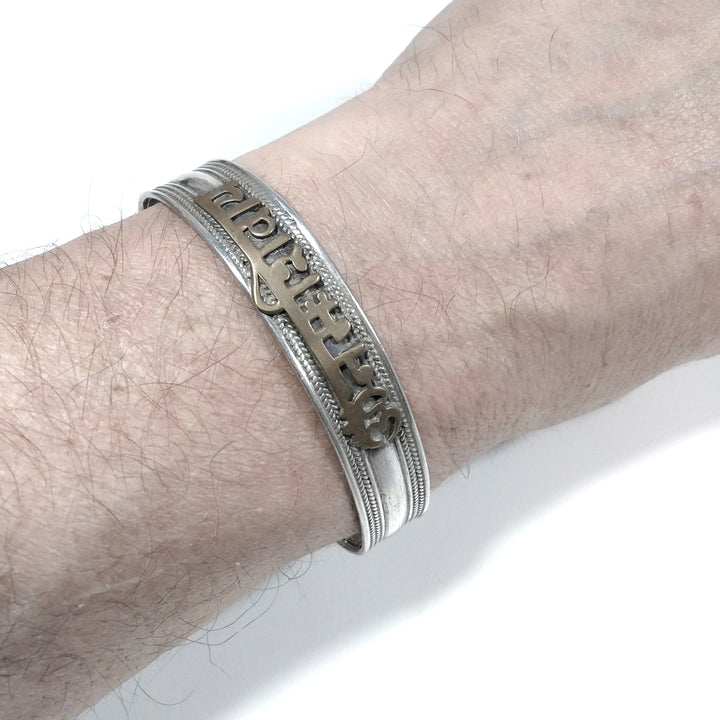Bracciale ETNICO in argento 925 om namah shivaya