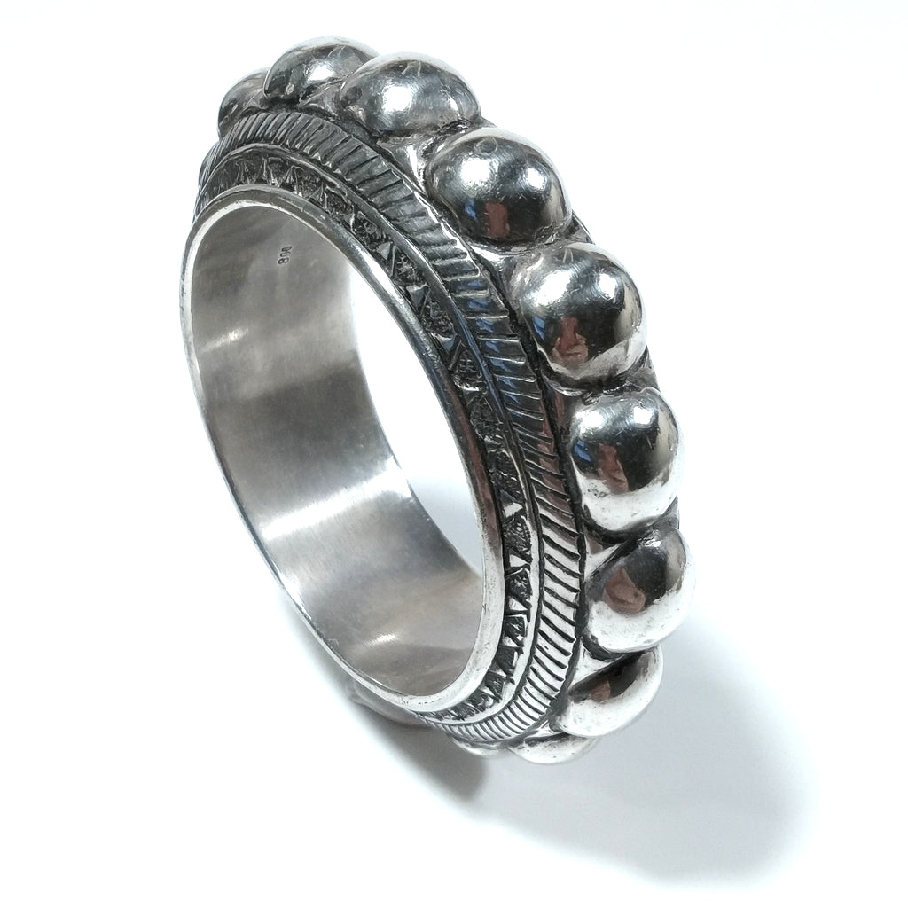Bracciale ETNICO in argento 800 Bracciale artigianale | BRACCIALI IN ARGENTO